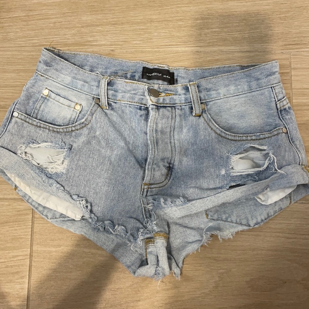 Denim shorts